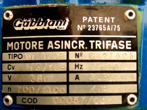 Podaci o motoru transportera