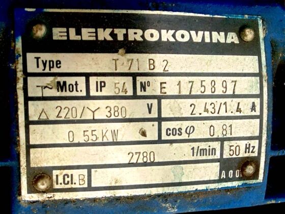 Tehnički podaci motora