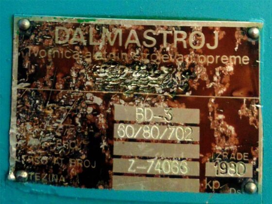 Podaci o ma&scaron;ini