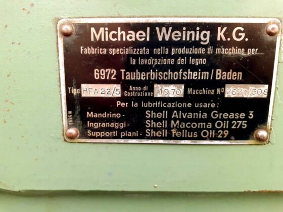 Blanjalica Weinig 4811-22